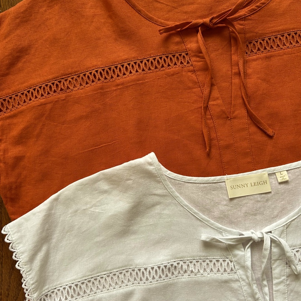 Sunny Leigh Tops..Set of 2;  Size Large